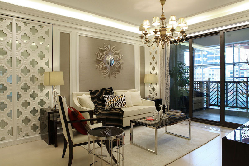 现代欧式风格室内设计家装案例-客厅 现代欧式风格室内设计家装案例-客厅