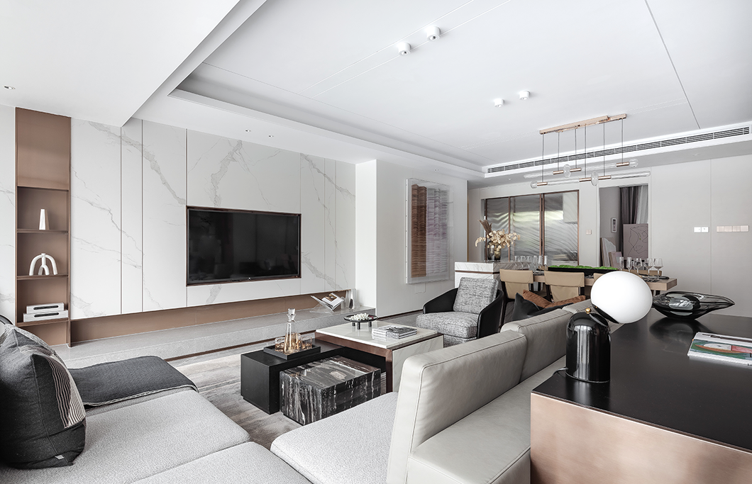 现代简约风格室内设计家装案例-客厅 现代简约风格室内设计家装案例-客厅