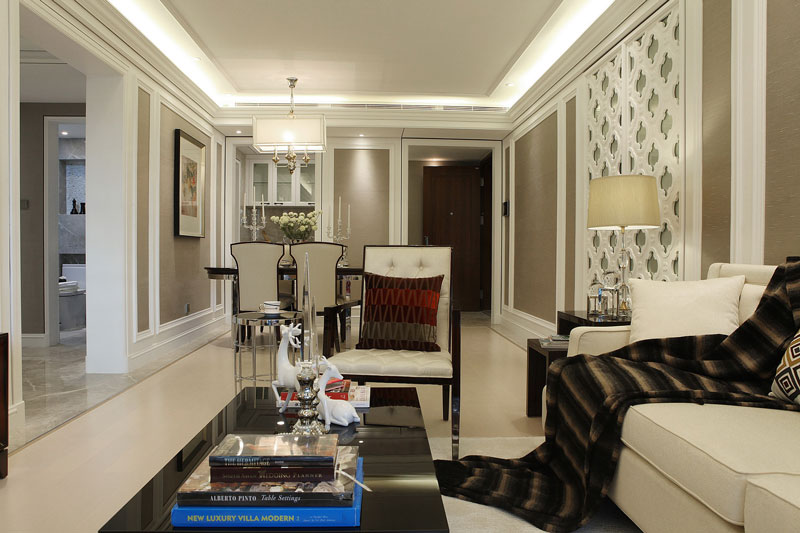 现代欧式风格室内设计家装案例-客餐厅 现代欧式风格室内设计家装案例-客餐厅