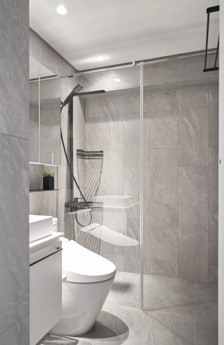 装修案例现代极简风格室内装修效果图-洗手间 装修案例现代极简风格室内装修效果图-洗手间